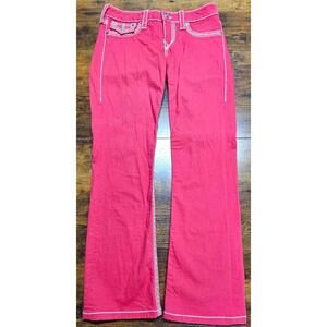 Vintage True Religion Women’s Jeans Low Rise Boot Cut Flap Cotton Size 30 USA
